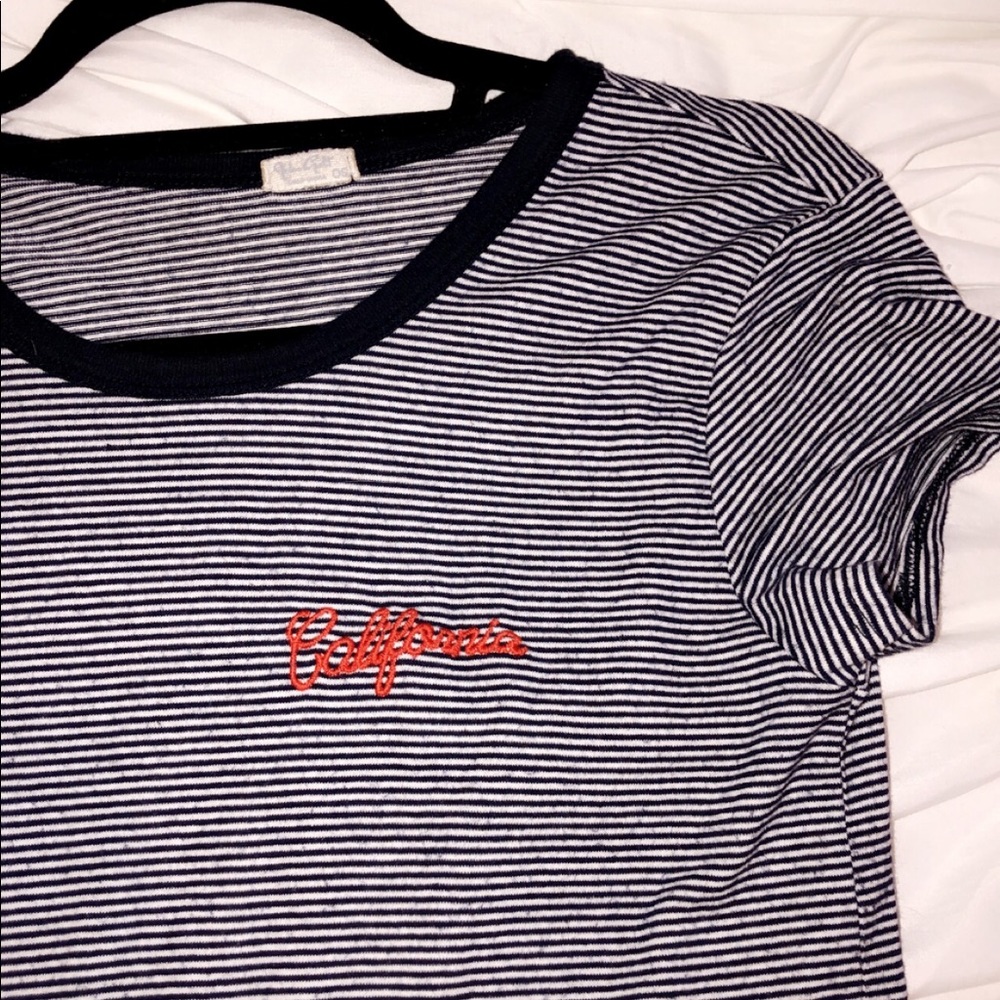 Stripped T-shirt with California wording